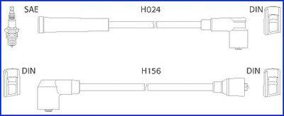 Комплект проводов зажигания 134230 HITACHI