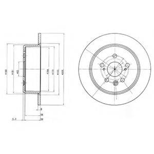 Тормозной диск BG2884 DELPHI