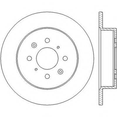 Тормозной диск DP-445 JAPANPARTS