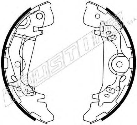 Комплект тормозных колодок 046.217 TRUSTING