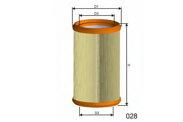 Фильтр воздушный R271 MISFAT