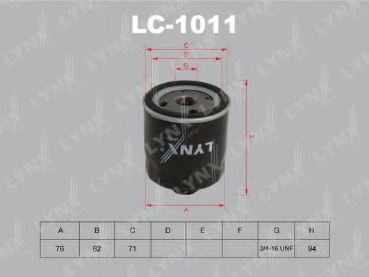 Фильтр масляный LC-1011 LYNXauto