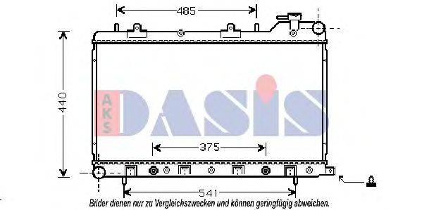 Радиатор, охлаждение двигателя 350019N AKS DASIS