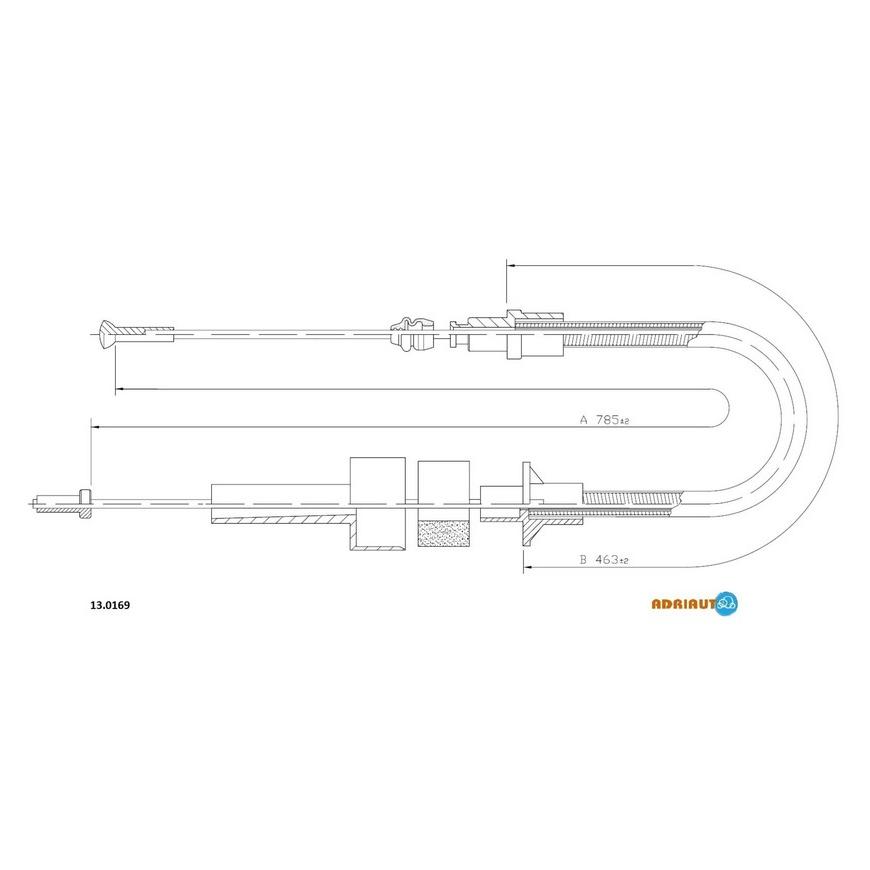 Трос сцепления 13.0169 ADRIAUTO