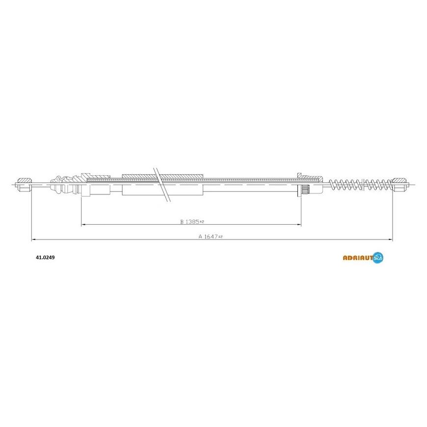 Тросик стояночного тормоза Adriauto 41.0249 ADRIAUTO