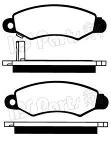Комплект тормозных колодок, дисковый тормоз IBD-1818 IPS Parts