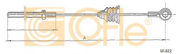 Трос, стояночная тормозная система 10.822 COFLE