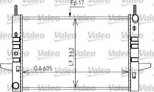 Радиатор, охлаждение двигателя 730590 VALEO