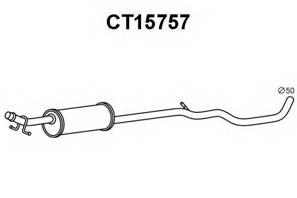 Предглушитель выхлопных газов CT15757 VENEPORTE