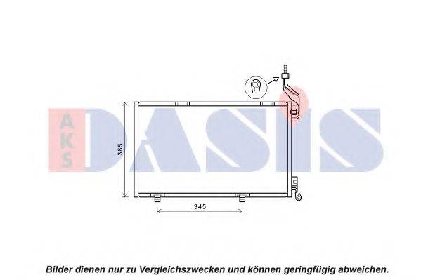 Конденсатор, кондиционер 092065N AKS DASIS