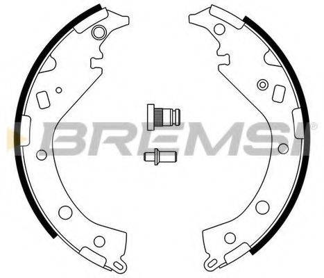 Комплект тормозных колодок GF0954 BREMSI