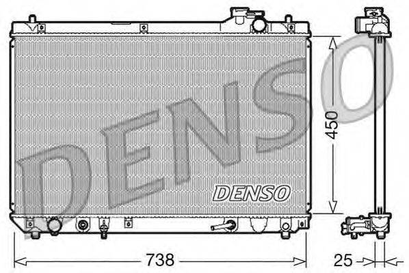 Радиатор, охлаждение двигателя DRM51004 DENSO