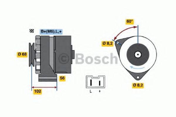 Генератор 0 986 037 781 BOSCH