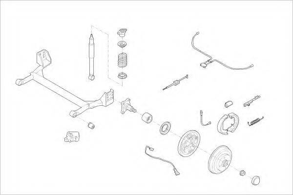 Подвеска колеса FORD-17702-R DELPHI