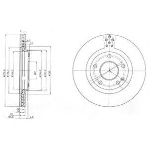 Тормозной диск BG3829 DELPHI