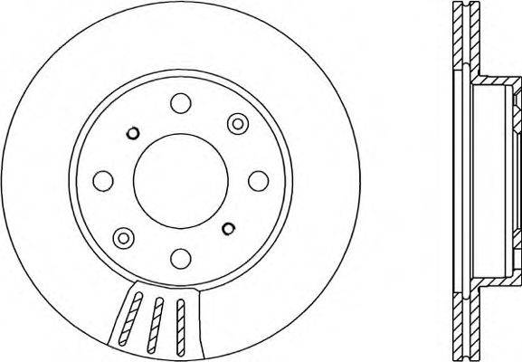 Тормозной диск BDR1203.20 OPEN PARTS