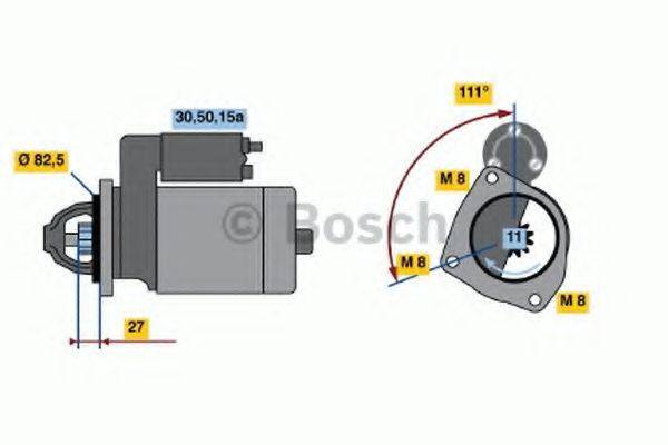 Стартер 0 001 110 108 BOSCH