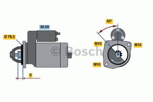 Стартер 0 986 015 230 BOSCH