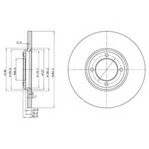 Тормозной диск BG2061 DELPHI