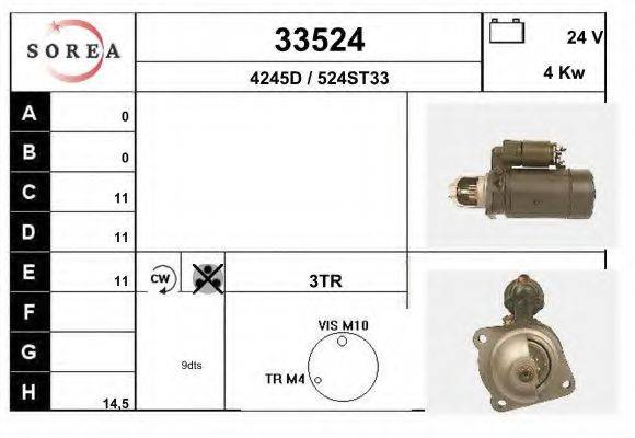 Стартер 33524 EAI