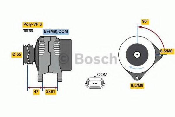 Генератор 0 986 080 710 BOSCH