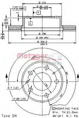 Тормозной диск 30878 LEMFORDER