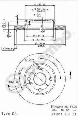 Тормозной диск 23-0276 METELLI