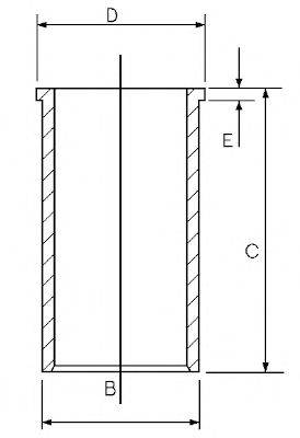 Гильза цилиндра 14-021560-00 GOETZE ENGINE