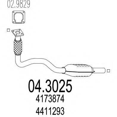 Катализатор 04.3025 MTS