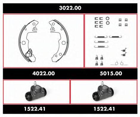 Комплект тормозов, барабанный тормозной механизм SPK 3022.00 REMSA