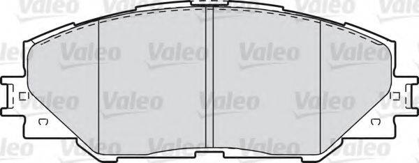 Комплект тормозных колодок, дисковый тормоз 601037 VALEO