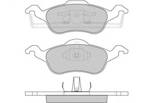 Комплект тормозных колодок, дисковый тормоз 12-0824 E.T.F.