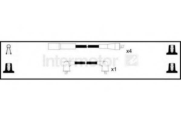 Комплект проводов зажигания 73605 STANDARD