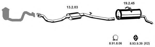 222283 EBERSPACHER Система выпуска ОГ