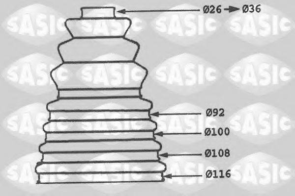 Комплект пыльника 1904010 SASIC