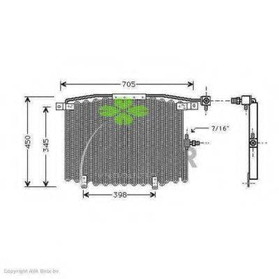 Конденсатор, кондиционер 94-5001 KAGER