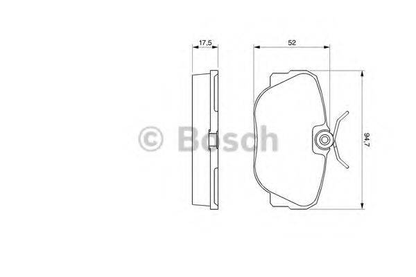 Комплект тормозных колодок, дисковый тормоз 0 986 491 730 BOSCH