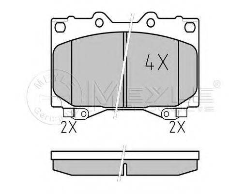 Комплект тормозных колодок, дисковый тормоз 025 235 2415/W MEYLE