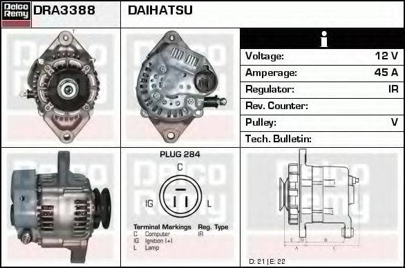 Генератор DRA3388 REMY