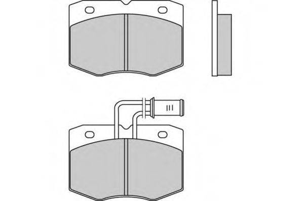 Комплект тормозных колодок, дисковый тормоз 12-0556 E.T.F.