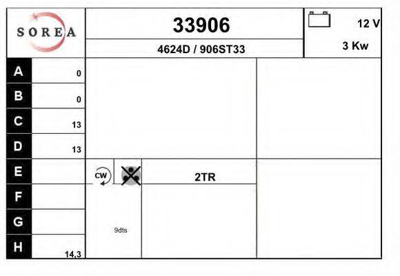 Стартер 33906 EAI