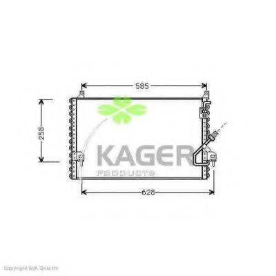 Конденсатор, кондиционер 94-5196 KAGER