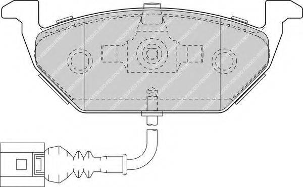 Комплект тормозных колодок, дисковый тормоз FDB1635 FERODO
