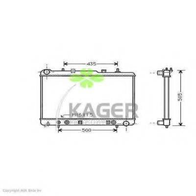 Радиатор, охлаждение двигателя 31-0306 KAGER