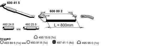 Глушитель 340023 ERNST