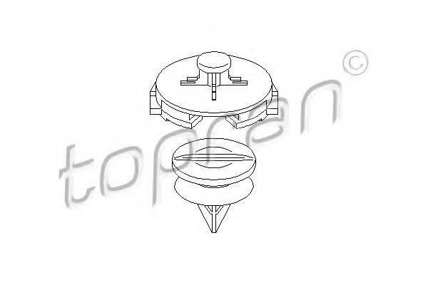 Пружинный зажим 111 509 TOPRAN