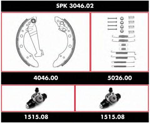 Комплект тормозов, барабанный тормозной механизм SPK 3046.02 REMSA