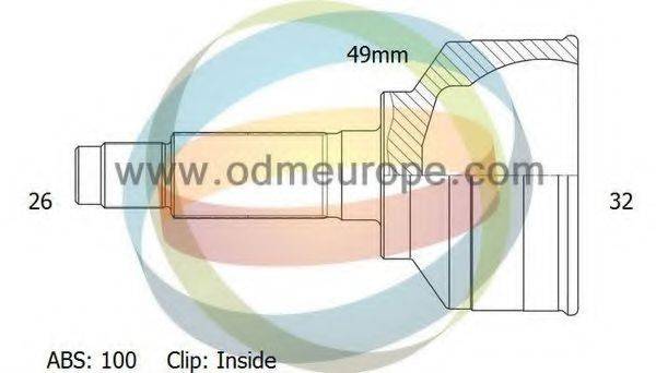 Шарнирный комплект, приводной вал 12-040840 ODM-MULTIPARTS