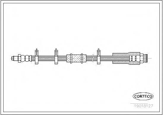 Тормозной шланг 19018127 CORTECO