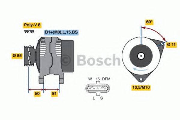 Генератор 0 986 045 160 BOSCH